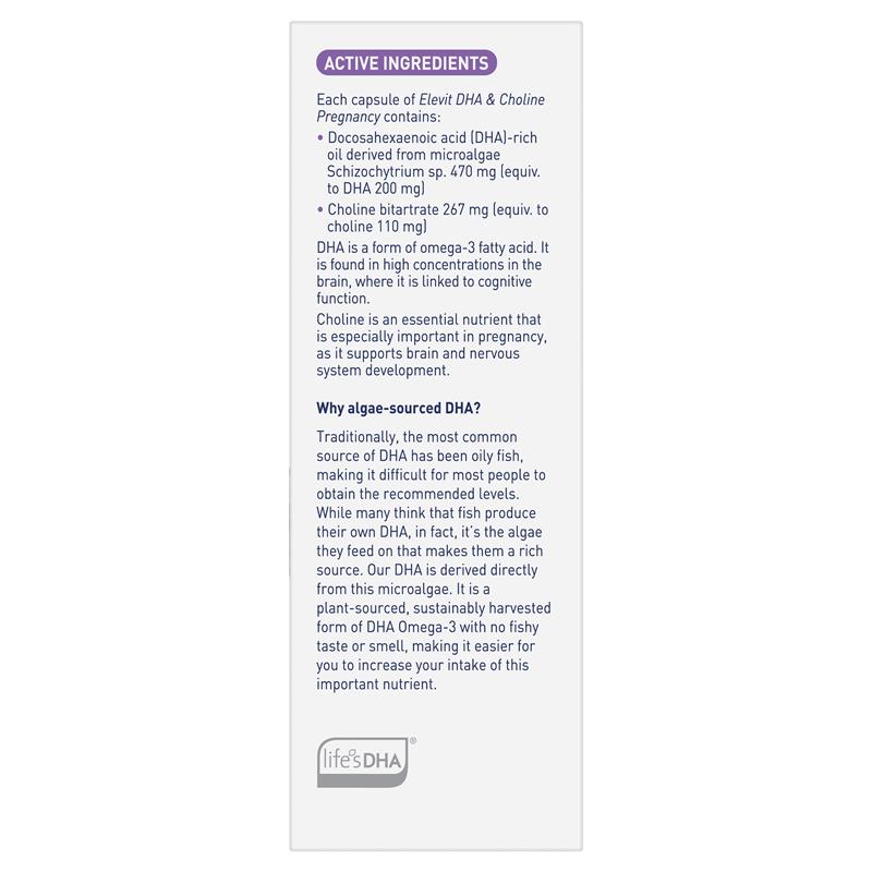 Load image into Gallery viewer, Elevit DHA + Choline Pregnancy 60 Capsules
