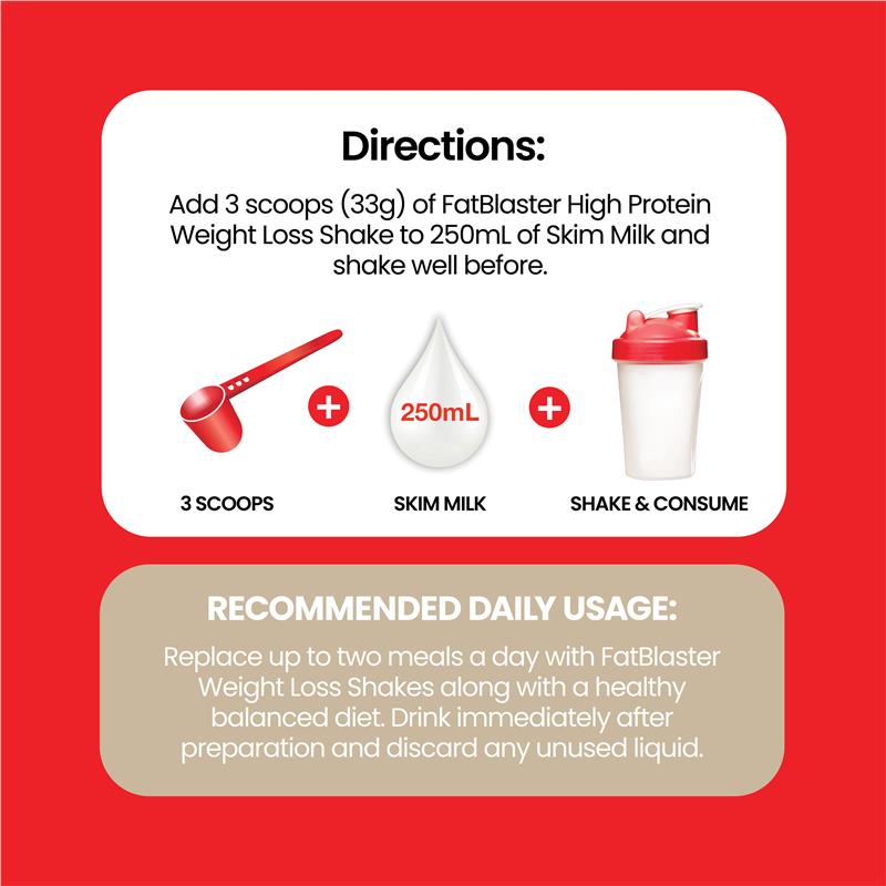 Load image into Gallery viewer, Fatblaster Weight Loss Shake Red Pouch Mocha 465g
