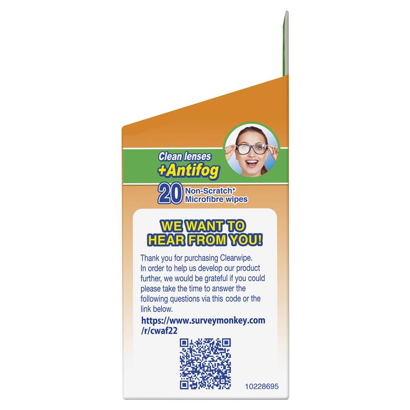 Load image into Gallery viewer, Clearwipe Antifog Lens Cleaner 20 Wipes

