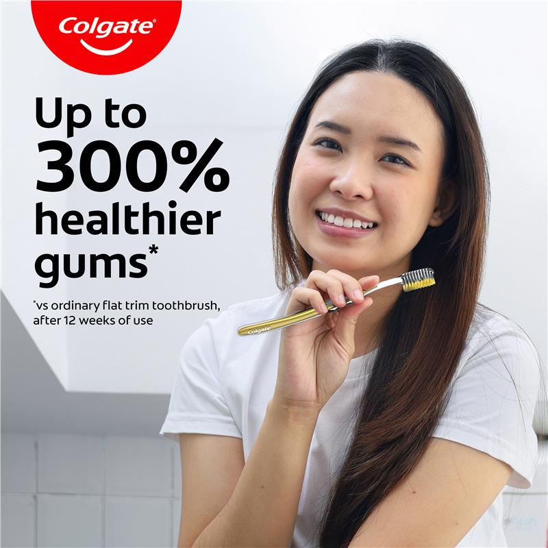 Load image into Gallery viewer, Colgate Toothbrush Slim Soft Advanced Gold Charcoal Ultra Soft
