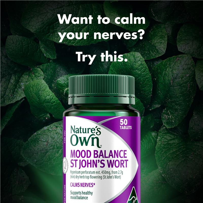 Load image into Gallery viewer, Nature's Own Mood Balance St Johns Wort 50 Tablets
