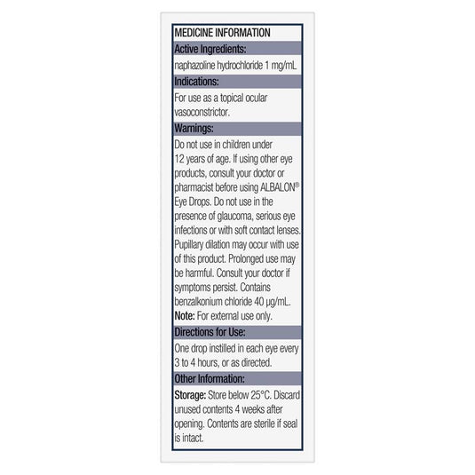 Albalon Eye Solution 0.1% 15mL