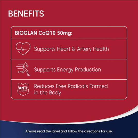 Bioglan CoQ10 50mg 200 Capsules