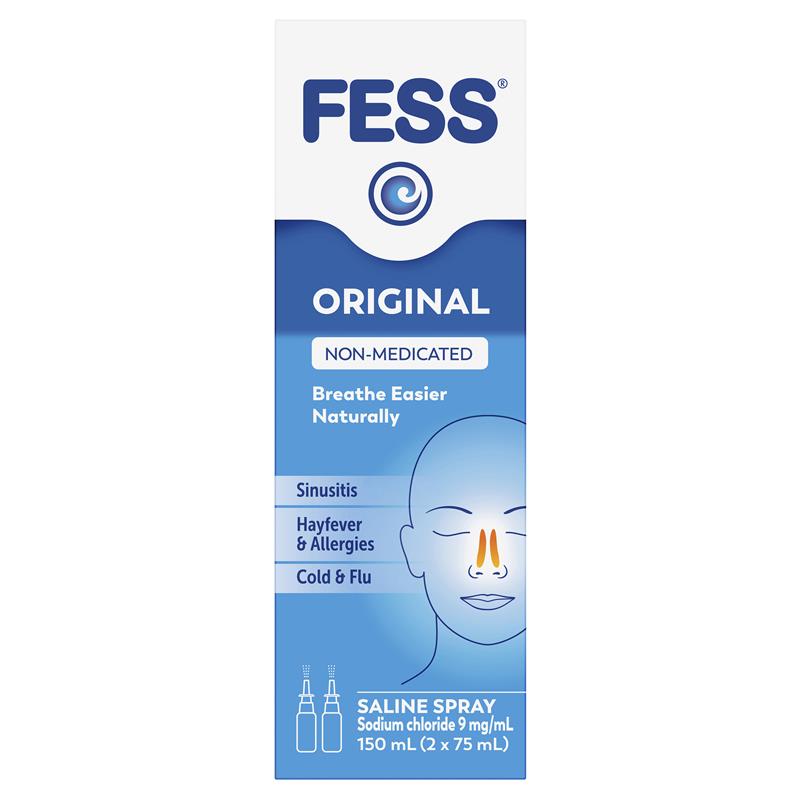 Load image into Gallery viewer, Fess Nasal Spray Twin Pack 150ml (2 x 75mL)
