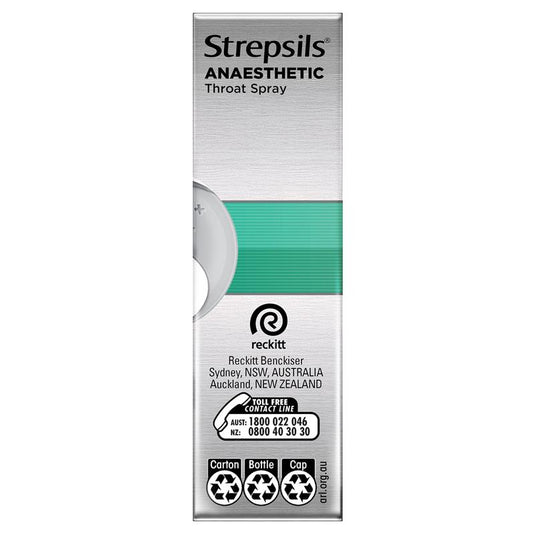 Strepsils Plus Sore Throat Numbing Spray Pain Relief