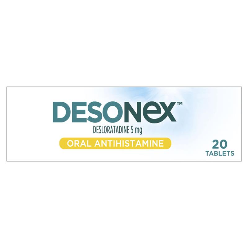 Load image into Gallery viewer, Desonex Allergy &amp; Hayfever 5mg 20 Tablets
