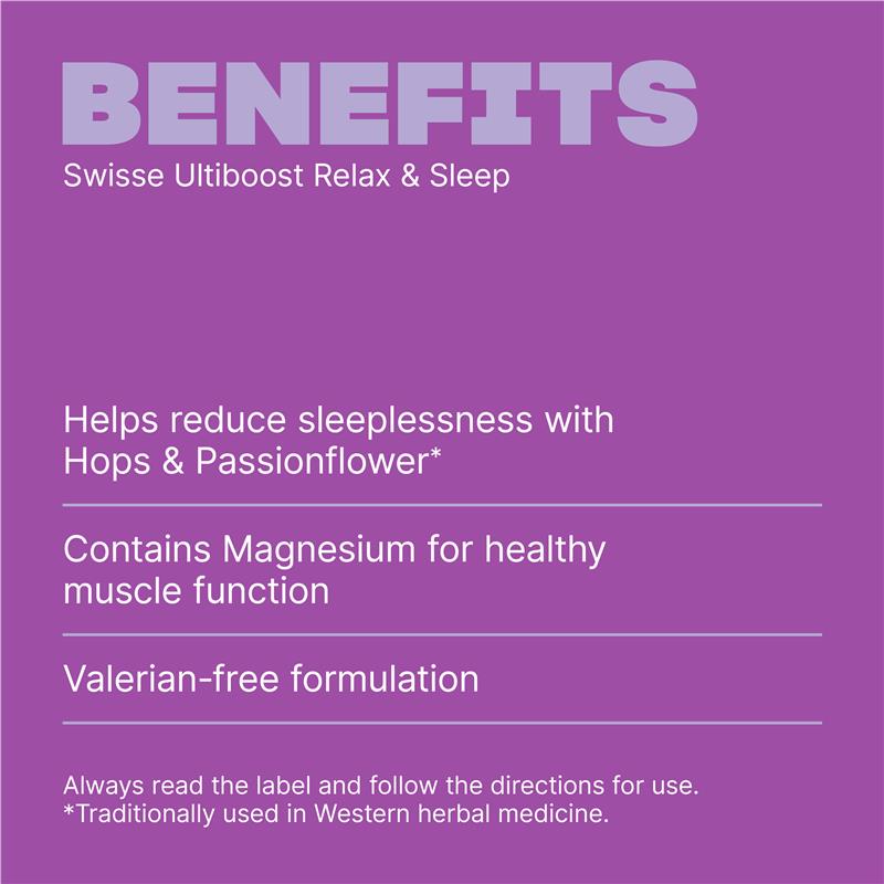 Load image into Gallery viewer, Swisse Ultiboost Relax &amp; Sleep 60 Tablets
