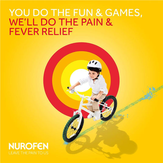 Nurofen For Children 7+ Pain and Fever Relief Chewable Capsules 100mg Ibuprofen Orange 24 pack