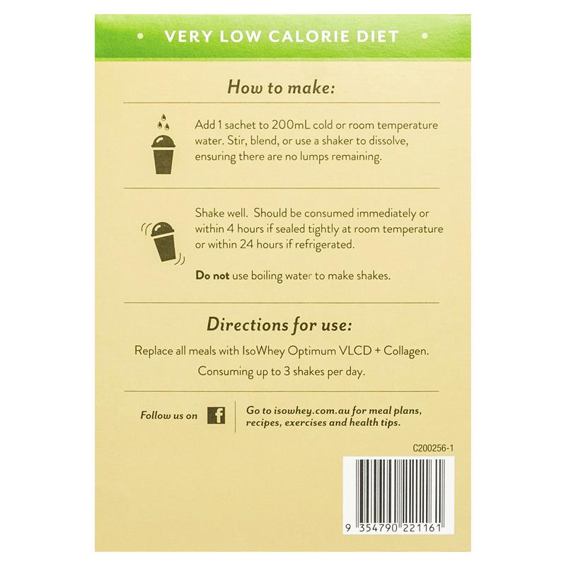 Load image into Gallery viewer, IsoWhey Optimum VLCD Shake + Collagen French Vanilla 18 x 55g
