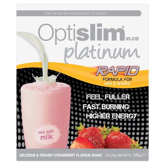 Optislim VLCD Platinum Strawberry Shake 21x25g Sachets