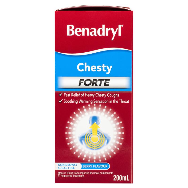 Load image into Gallery viewer, Benadryl Chesty Forte Cough Liquid Berry Flavour 200mL
