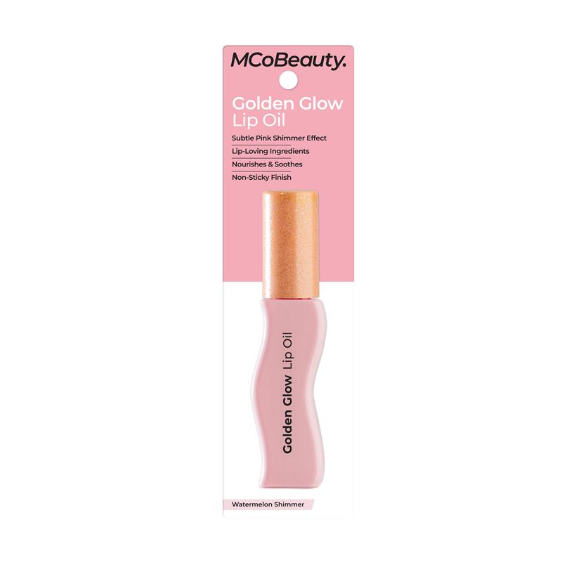 Load image into Gallery viewer, MCoBeauty Golden Glow Lip Oil Watermelon Shimmer
