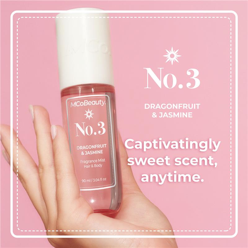 Load image into Gallery viewer, MCoBeauty Dragonfruit &amp; Jasmine No. 3 Fragrance Hair &amp; Body Mist 90ml
