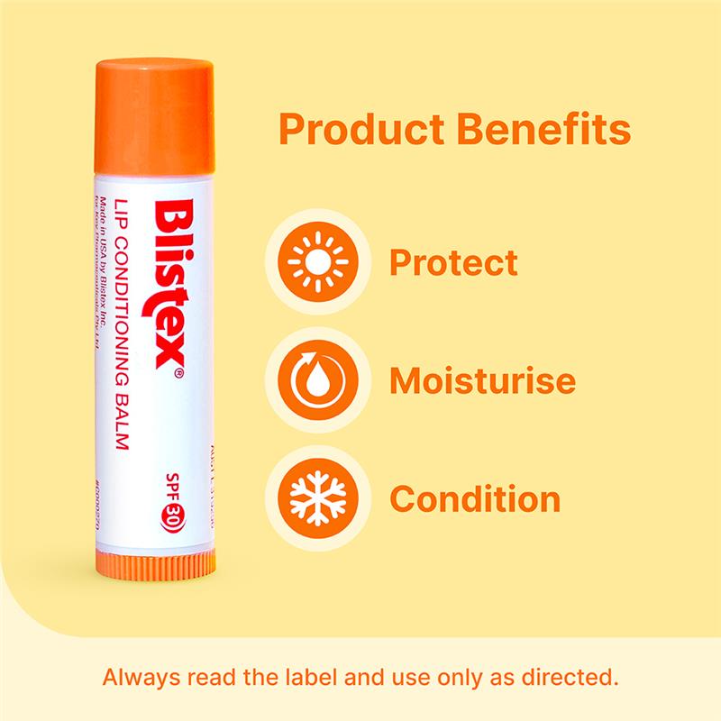 Load image into Gallery viewer, Blistex Lip Conditioning Balm SPF 30 4.25gm Stick
