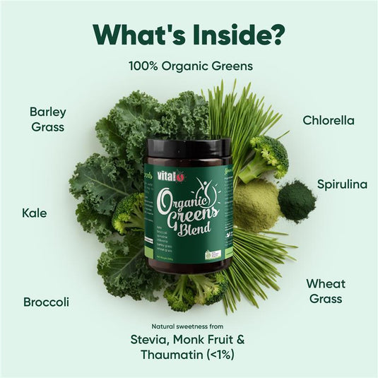 Vital Organic Greens Powder 200g Exclusive Size