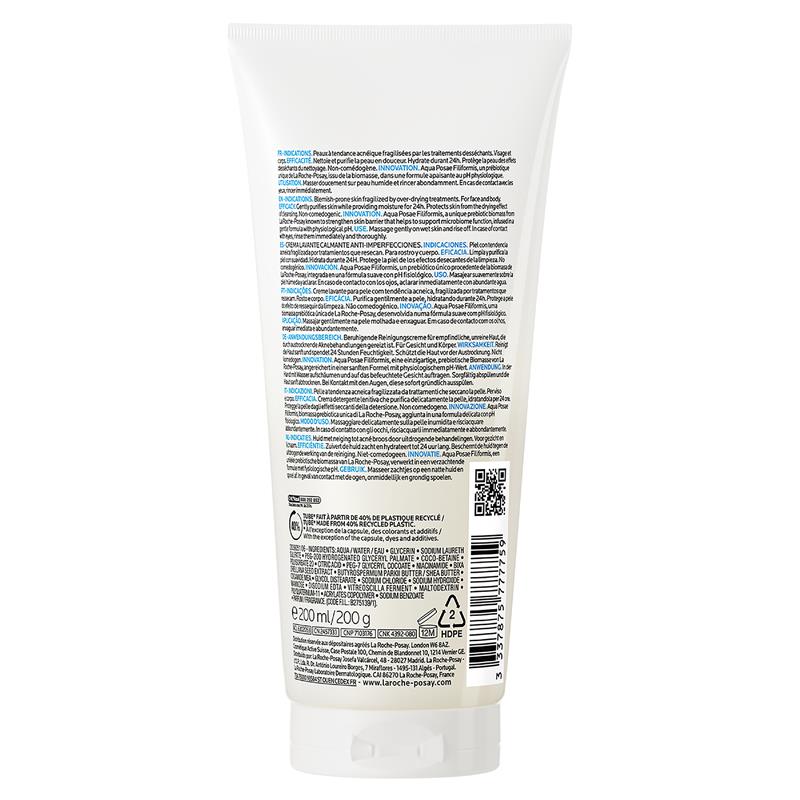 Load image into Gallery viewer, La Roche Posay Effalcar H Iso Biome Soothing Cleansing Cream 200ml

