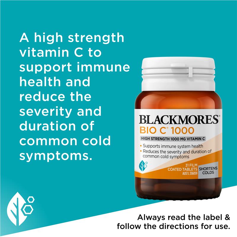 Load image into Gallery viewer, Blackmores Bio C 1000mg 31 Tablets
