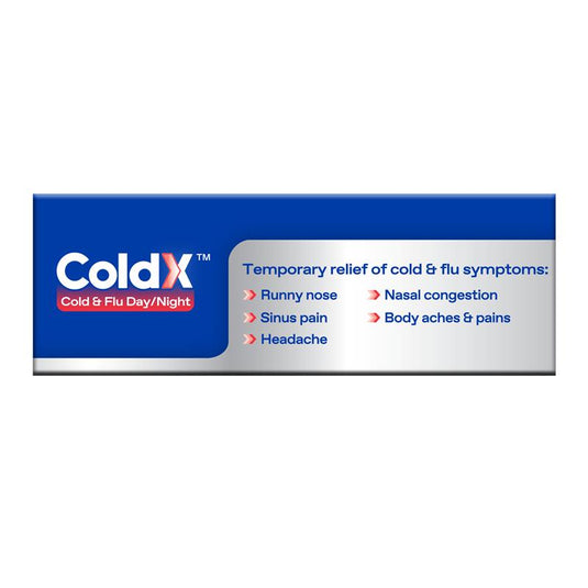 ColdX Cold & Flu Tablets Day & Night 48 Tablets