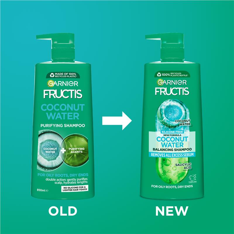 Load image into Gallery viewer, Garnier Fructis Coconut Water Shampoo 850ml
