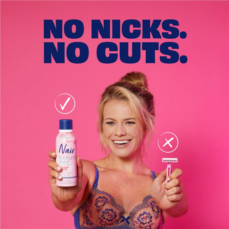 Load image into Gallery viewer, Nair Bladeless Shave Rosewater 142g
