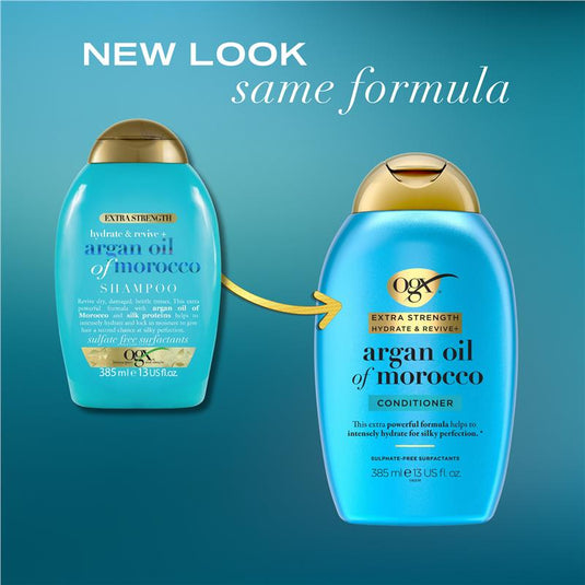 Ogx Extra Strength Hydrate & Repair + Argan Oil of Morocco Conditioner For Damaged Hair 385mL