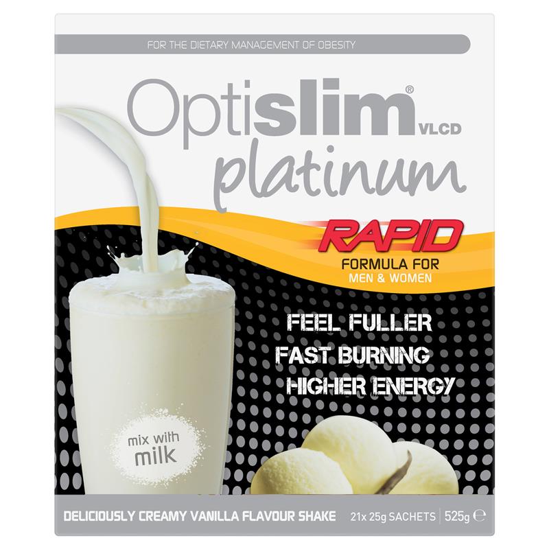 Load image into Gallery viewer, Optislim VLCD Platinum Vanilla Shake 21x25g Sachets
