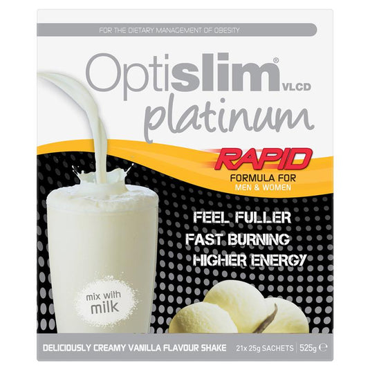 Optislim VLCD Platinum Vanilla Shake 21x25g Sachets