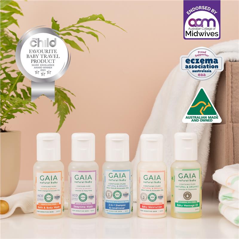 Load image into Gallery viewer, Gaia Natural Baby Starter Kit 5 x 50ml

