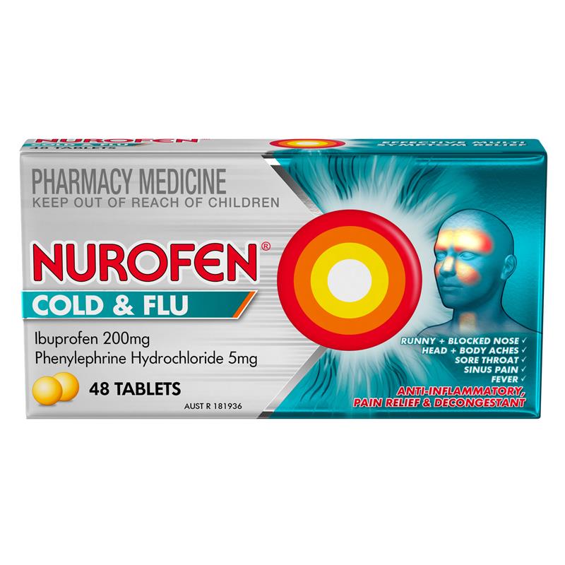 Load image into Gallery viewer, Nurofen Cold and Flu PE 48 Tablet
