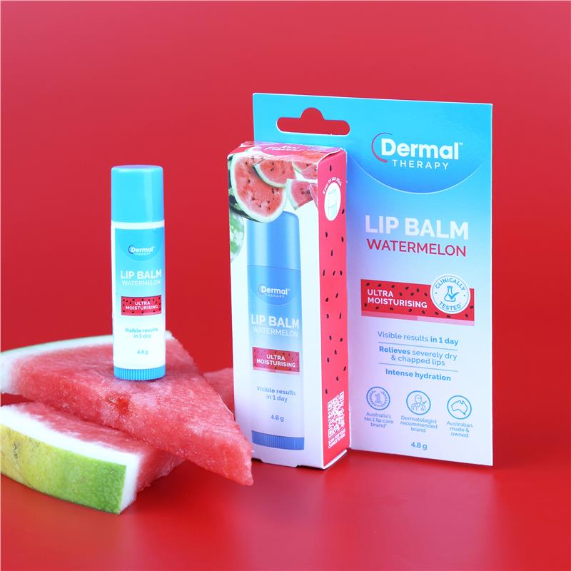 Load image into Gallery viewer, Dermal Therapy Lip Balm Stick Watermelon 4.8g
