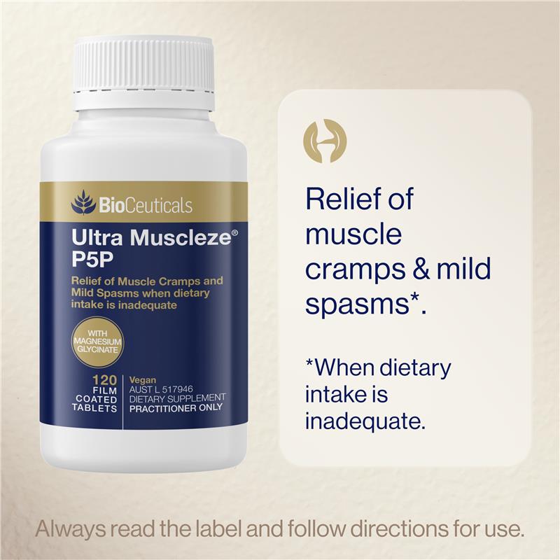 Load image into Gallery viewer, BioCeuticals Ultra Muscleze® P5P 120 Tablets
