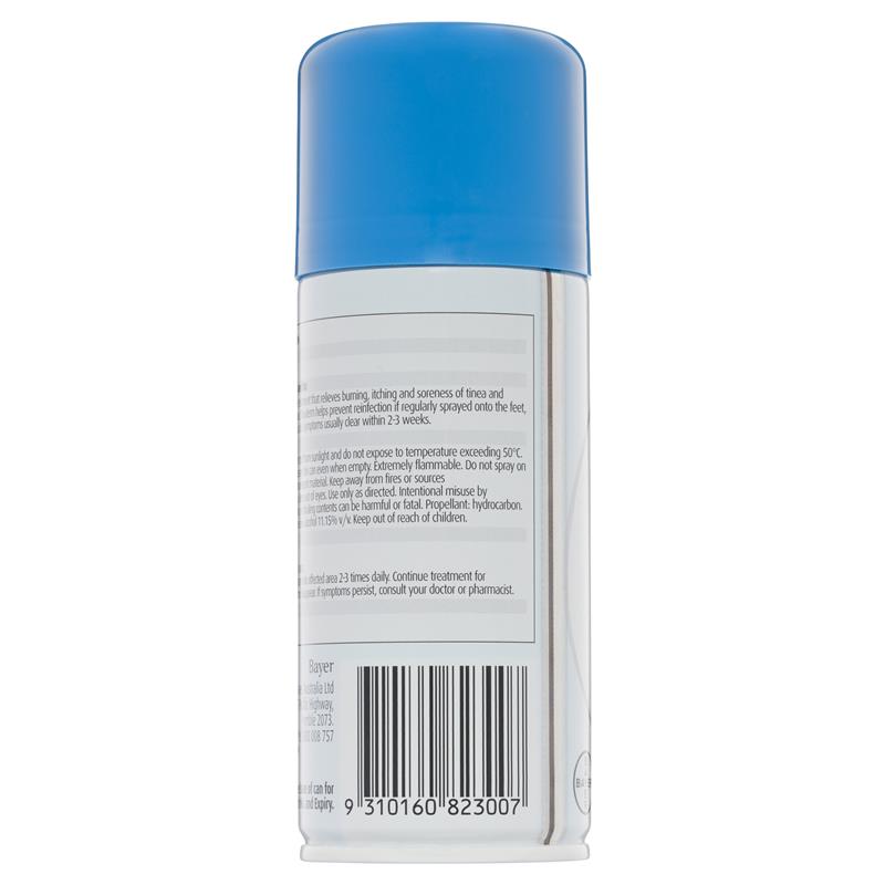 Load image into Gallery viewer, Canesten Tinaderm Powder Spray Tinea and Ringworm Treatment 100g
