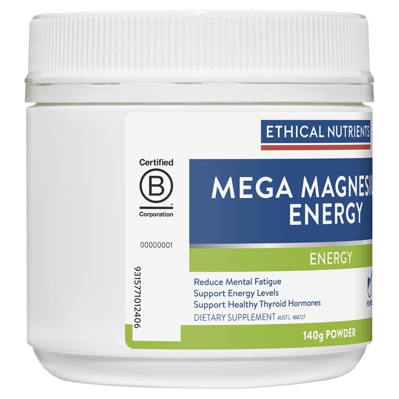 Load image into Gallery viewer, Ethical Nutrients Mega Magnesium Energy 140g Powder
