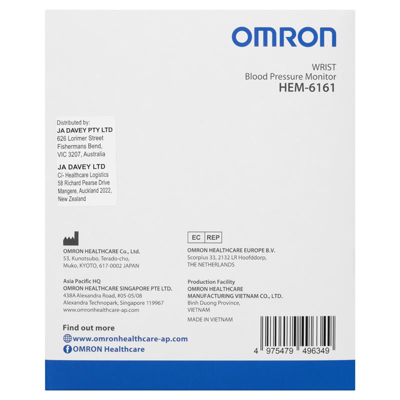 Load image into Gallery viewer, Omron HEM6161 Wrist Blood Pressure Monitor

