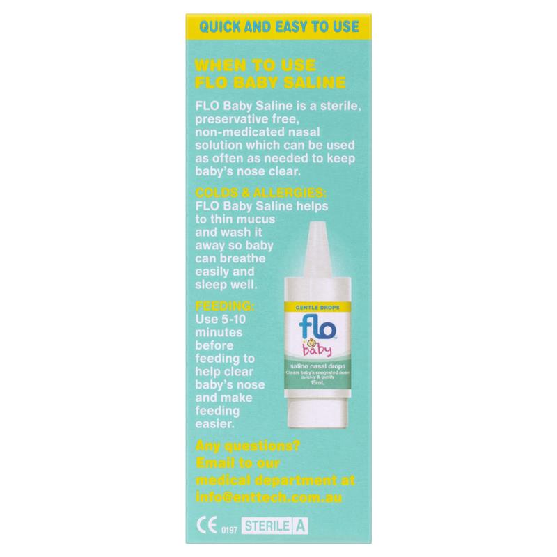 Load image into Gallery viewer, FLO Baby Saline Nasal Drops 15ml
