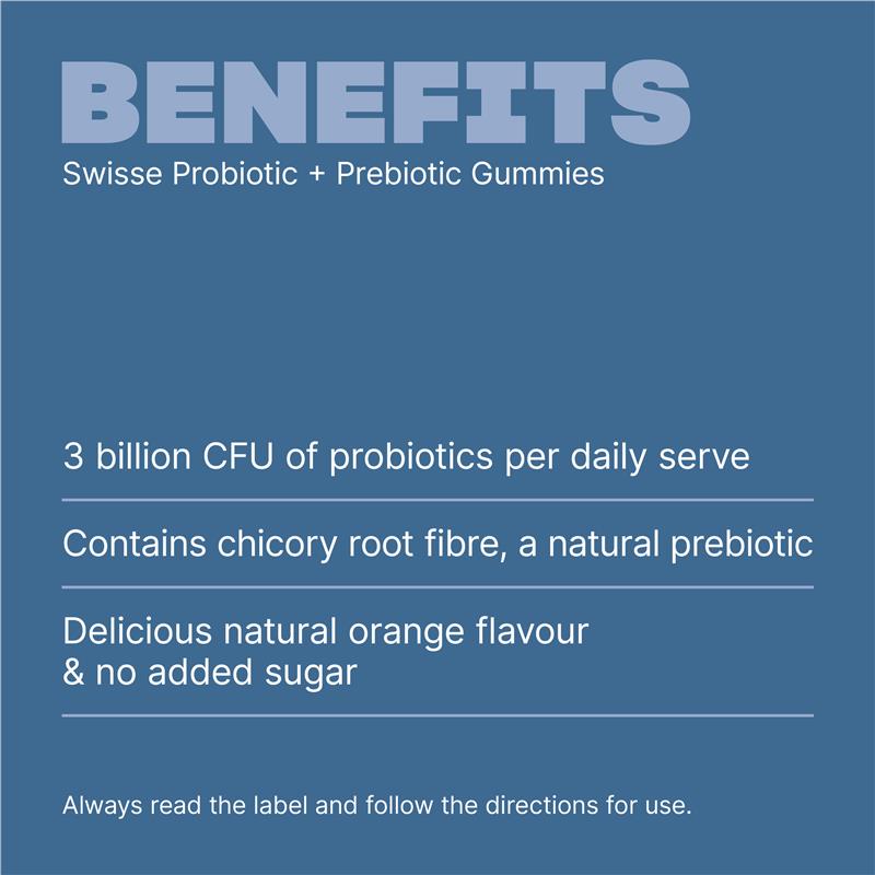 Load image into Gallery viewer, Swisse Adults Probiotic &amp; Prebiotic Gummies 45 Pack
