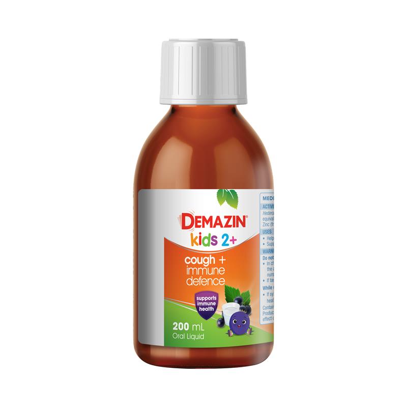 Load image into Gallery viewer, Demazin Kids 2+ Cough + Immune Defence 200ml
