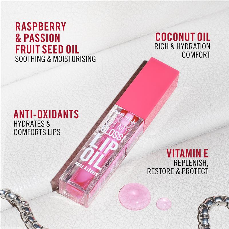 Load image into Gallery viewer, Rimmel Oh My Gloss! Lip Oil 003 Berry Pink
