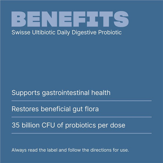 Swisse Ultibiotic Daily Digestive Probiotic 90 Capsules