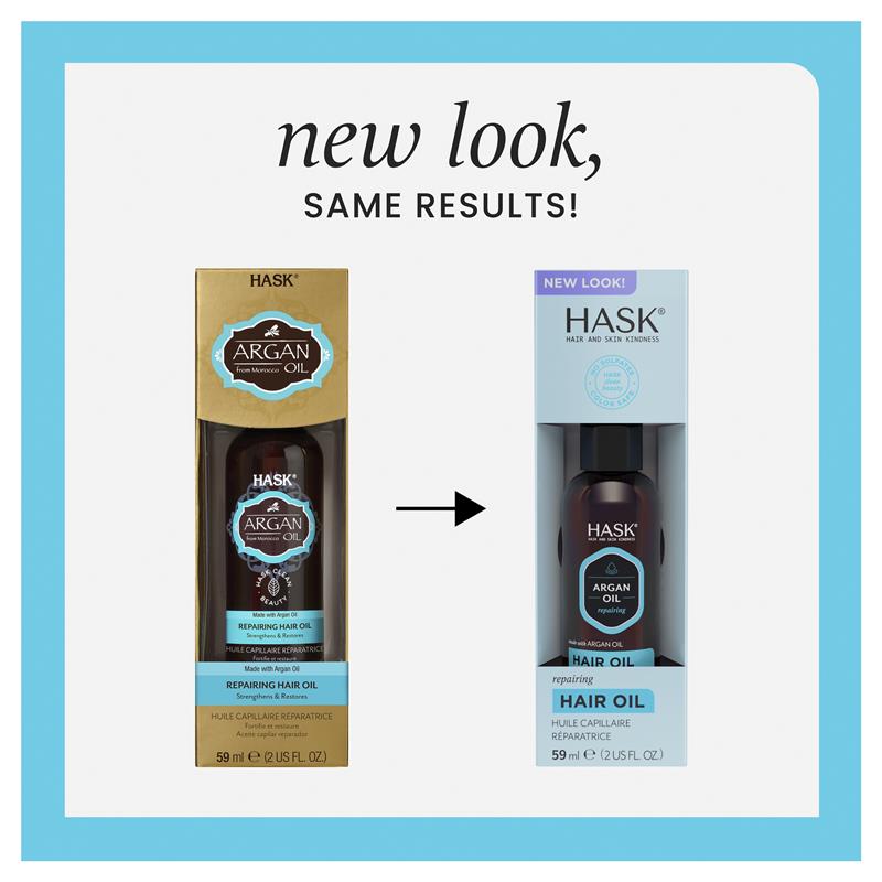 Load image into Gallery viewer, Hask Argan Oil Repairing Shine Oil Box 59ml
