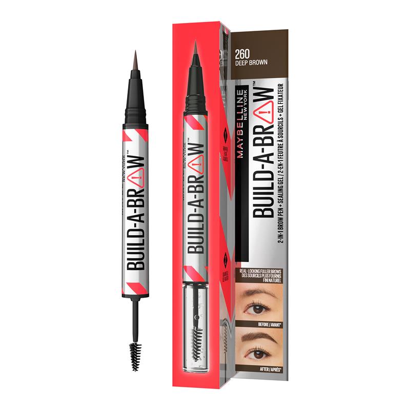 Load image into Gallery viewer, Maybelline Build A Brow 260 Deep Brown
