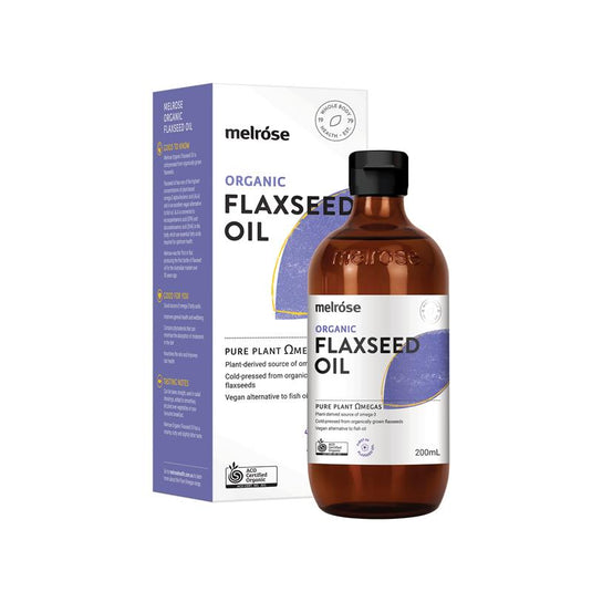 Melrose Organic Flaxseed Oil 200ml Fridge Line