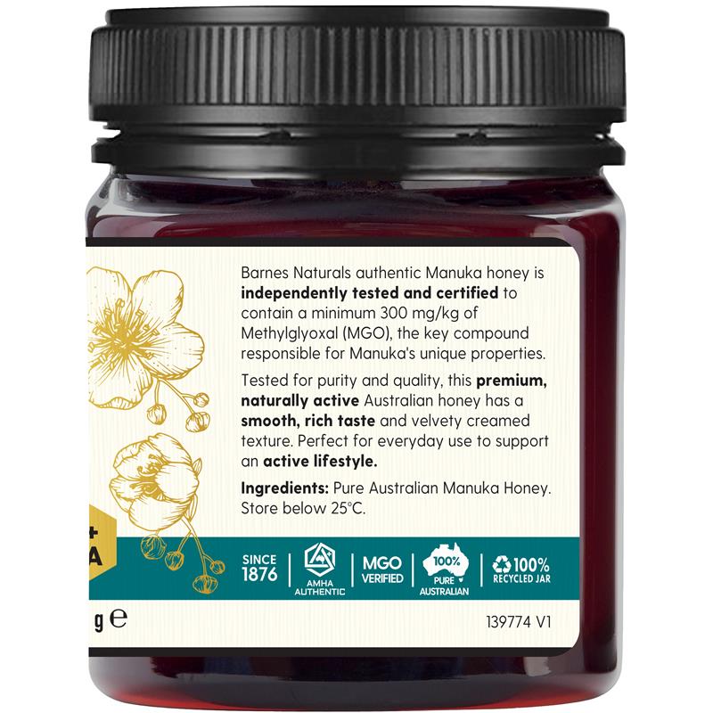 Load image into Gallery viewer, Barnes Naturals Australian Manuka Honey 250g MGO 300+
