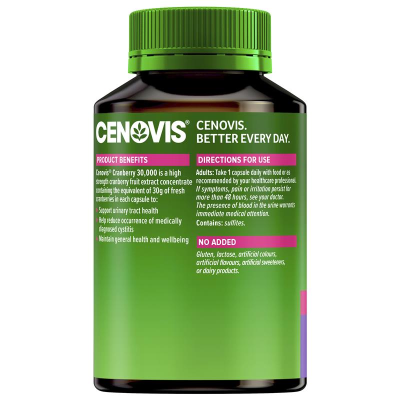 Load image into Gallery viewer, Cenovis Cranberry 30,000mg 90 Capsules Exclusive Size
