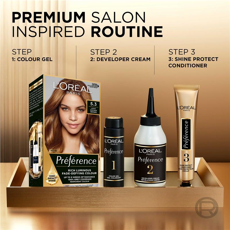 Load image into Gallery viewer, L'Oreal Paris Preference Virginia 5.3 Light Golden Brown
