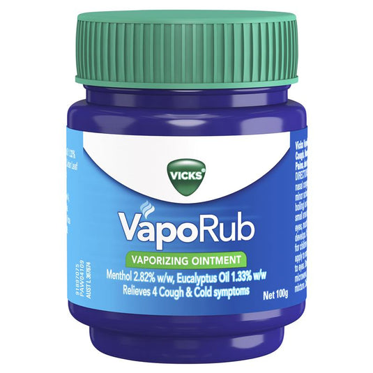 Vicks VapoRub Ointment Decongestant Chest Rub 100g