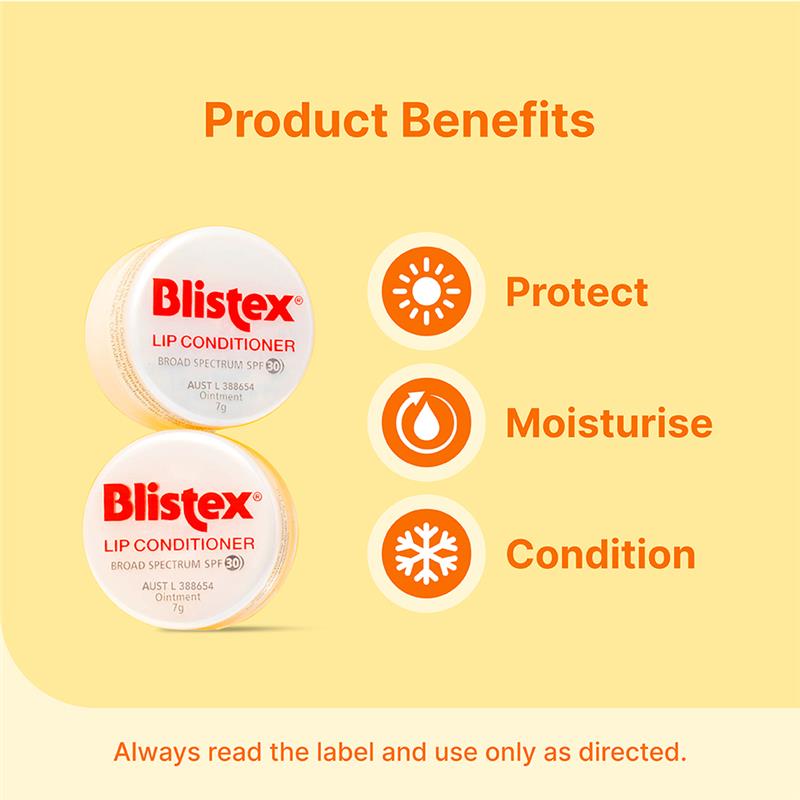 Load image into Gallery viewer, Blistex Lip Conditioner SPF 30 7gm Pot
