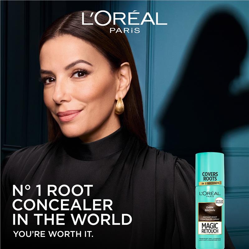 Load image into Gallery viewer, L'Oreal Paris Magic Retouch Temporary Root Concealer Spray - Cool Dark Brown (Instant Grey Hair Coverage)

