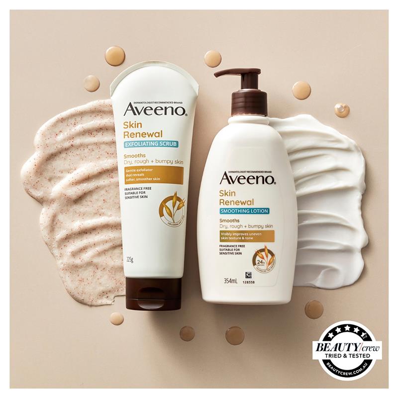 Load image into Gallery viewer, Aveeno Skin Renewal Exfoliating Body Scrub For Dry Skin 225g
