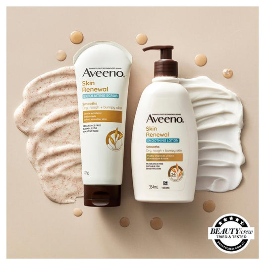 Aveeno Skin Renewal Exfoliating Body Scrub For Dry Skin 225g